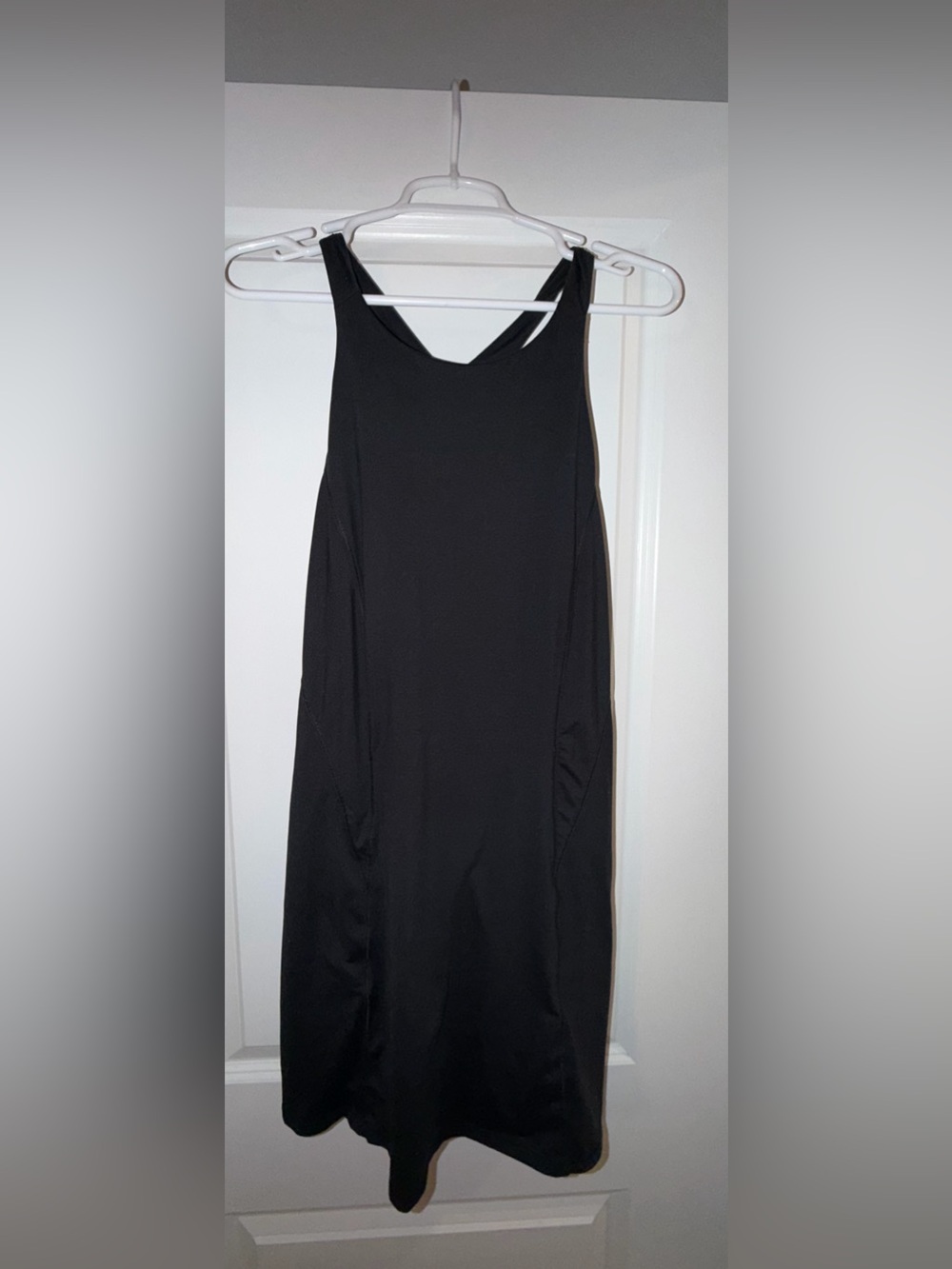 Size L. EUC all in motion Black Maxi Skirt with Racerback Detail